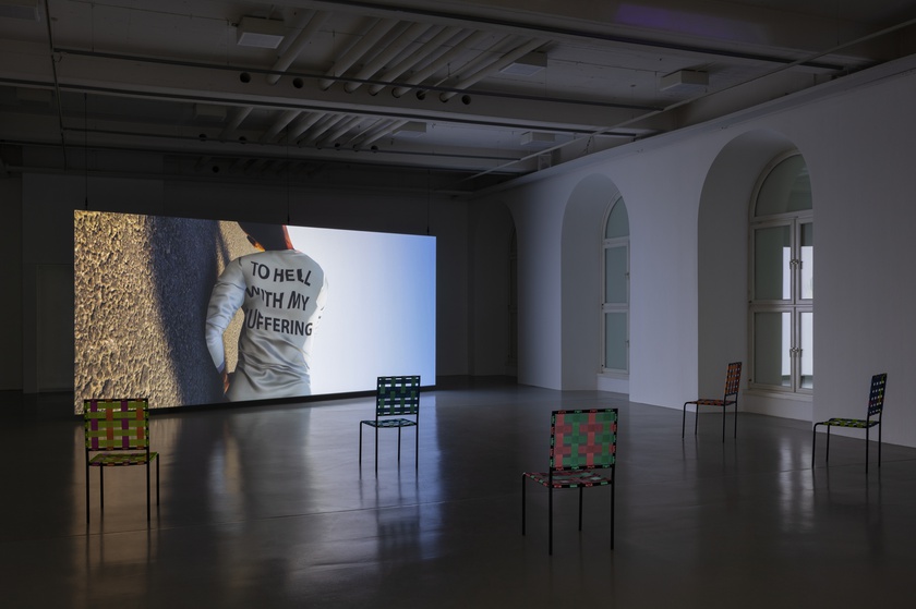 Installation view, Aphrodite’s Beasts, Fridericianum, Kassel, 2021. © Martine Syms, documenta, and Museum Fridericianum gGmbH
