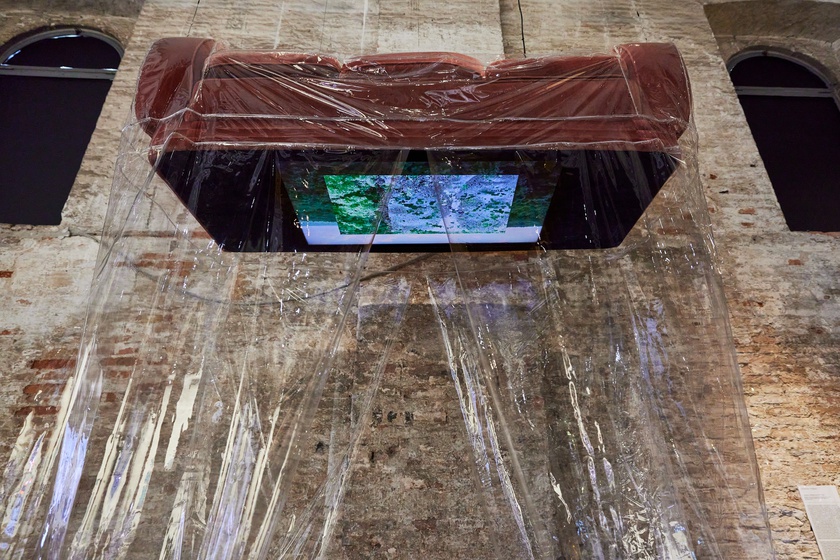 Installation view, Sondra Perry, Lineage for a Phantom Zone, with the additional support of Muse, the Rolls-Royce Art Programme, as the inaugural Dream Commission