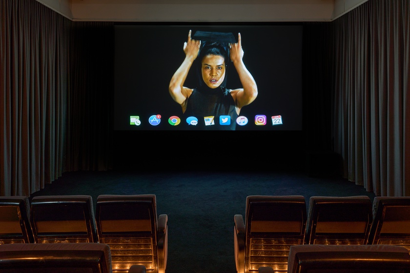 Installation View: Are Our Eyes Targets?, at Julia Stoschek Foundation, Dusseldorf, April 11th 2024 - February 2nd 2025.