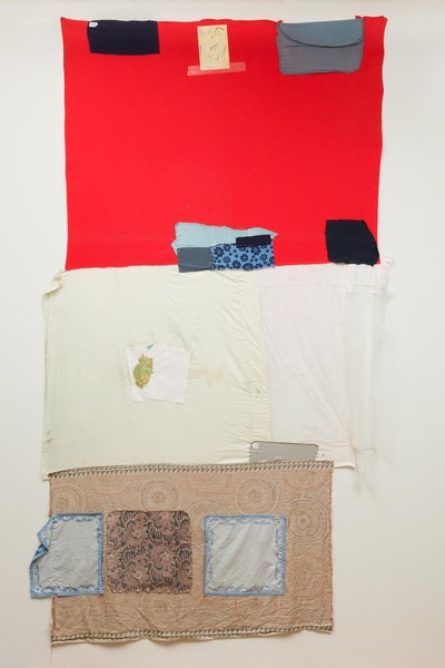 Susan Cianciolo, Tapestry 4, 2017 Mixed fabric 124 × 71 in. (314.96 × 180.34 cm)