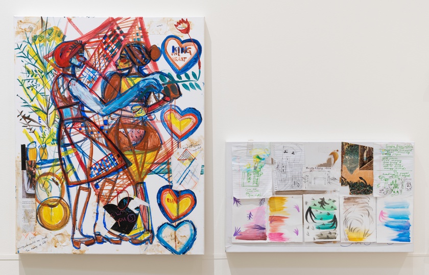 Installation view, PRAYER ROOM, HEALING STAtion, lumber room, Portland, July 10 - September 25, 2021.