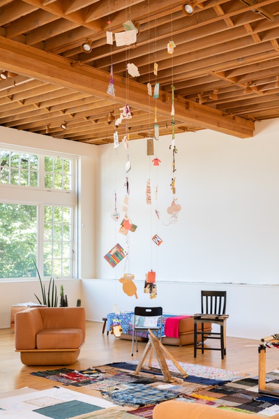 Installation view, PRAYER ROOM, HEALING STAtion, lumber room, Portland, July 10 - September 25, 2021.