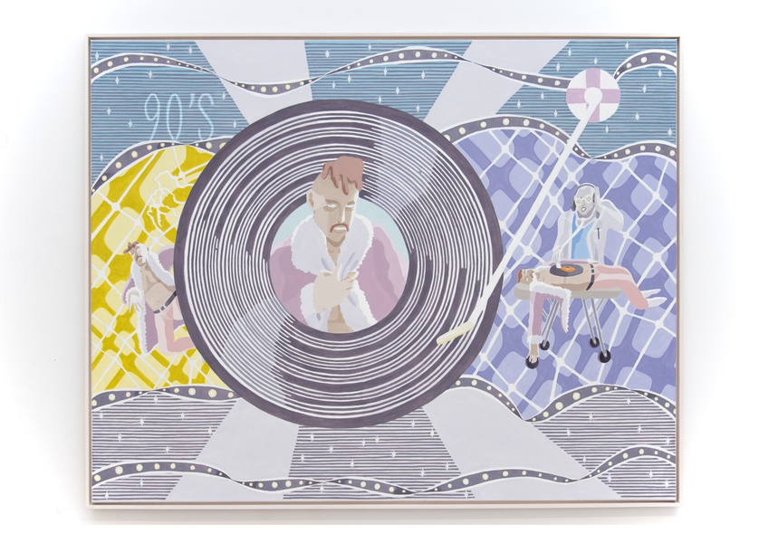 Heart attack, 2022 Oil on canvas 59 × 74 ¾ in. (150 × 190 cm)