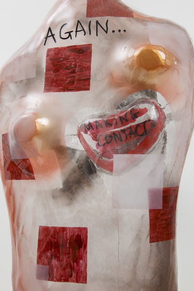 Unteachables II (with double Hearts), detail, 2019