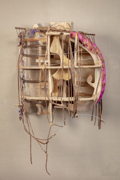 Shelf with Beaded Gate, 2018