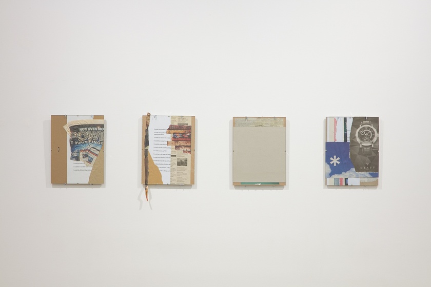 Steffani Jemison, Steffani Jemison, Untitled (If I Could) Series, 2011 - present, Inkjet print on paper, newspaper, glazing, hardware, 11 x 8.5 inches each