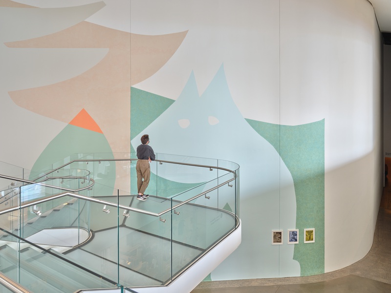 Installation view, The Conference of the Animals (A Mural), Queens Museum, Queens, New York, September 9 - January 16, 2022