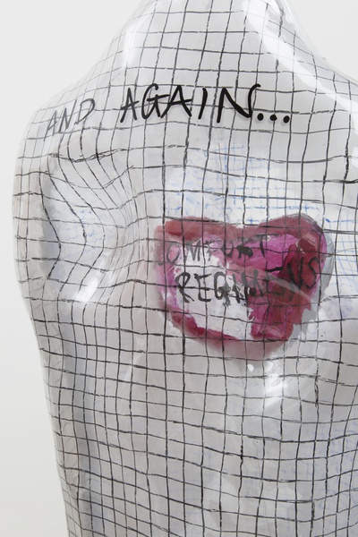 Unteachables I (with double Hearts), detail, 2019