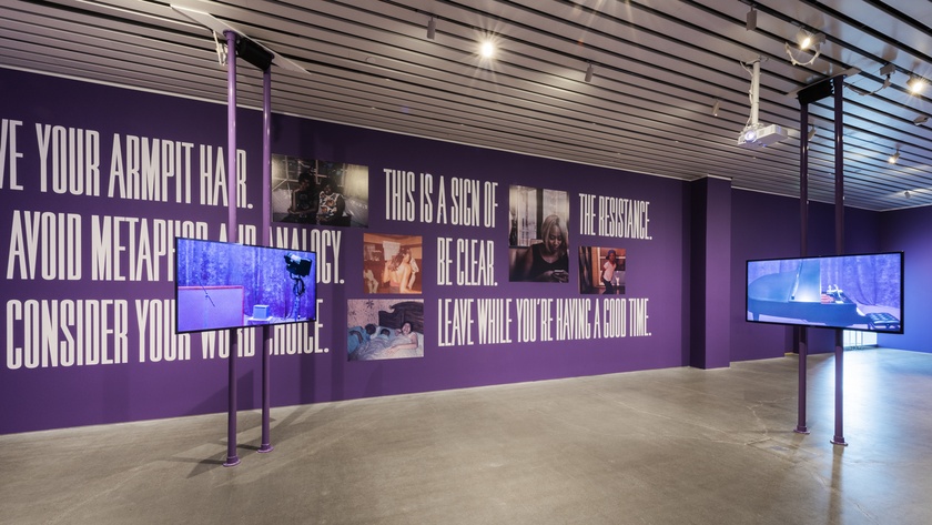 Installation view of An Evening with Queen White