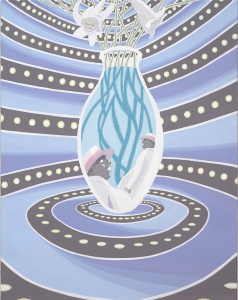 Akashic records, 2020 Oil on Canvas 55.1 × 43.3 in. (140 × 110 cm)