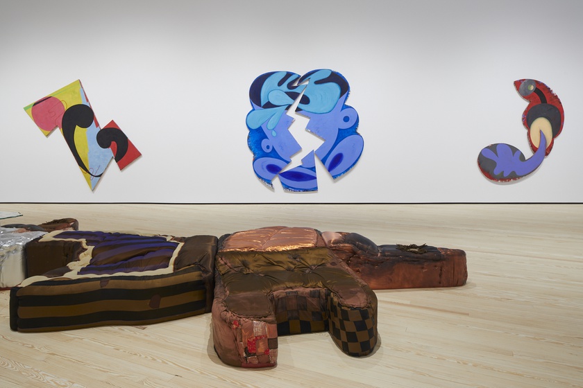 Installation view, Wild Life: Elizabeth Murray and Jessi Reaves, Contemporary Arts Museum Houston, Texas, January 21 -May 16, 2021 