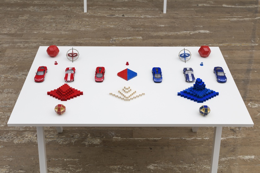 Presidential Year Primary Election, 1984-2024, Table: 63 × 31 ½ × 29 ½ in. (160.02 × 80.01 × 74.93 cm) Dimensions variable