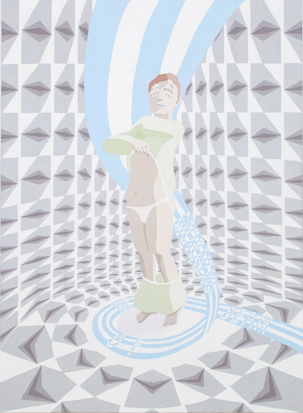 morning of the death, 2020 Oil on Canvas 59 × 43 ¼ × ¾ in. (150 × 110 cm)