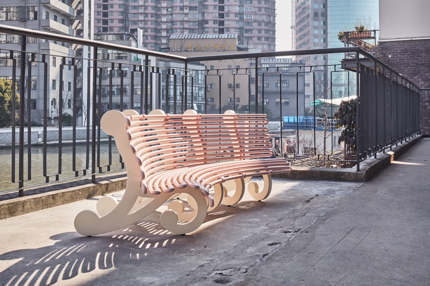 Nancy Lupo, Bench 2017 (pink, concave), 2017