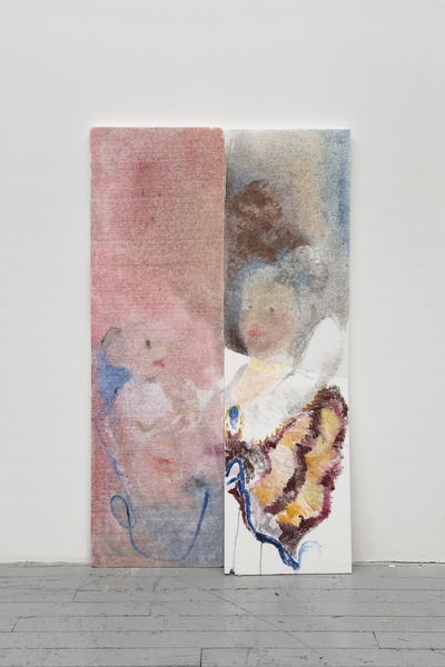 Untitled, 2018 Styrofoam, watercolor 