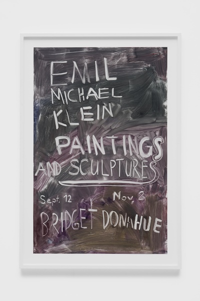 Untitled (Poster), 2024. Monotype on Arches paper, 52.6 × 36 ½ × 3 in. (133.60 × 92.71 × 7.62 cm) (framed)