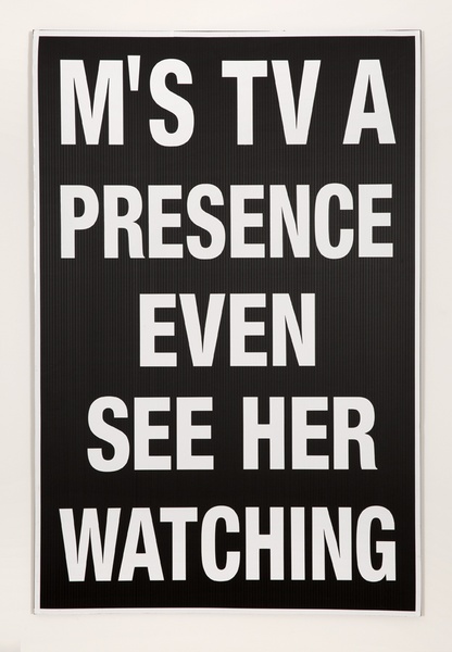 M'S TV A PRESENCE EVEN SEE HER WATCHING (Notes I-IX), 2015