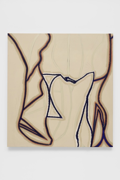 Untitled, 2024. Oil and acrylic on canvas, 79 ½ × 73.8 × 2.36 in. (201.93 × 187.45 × 5.99 cm)