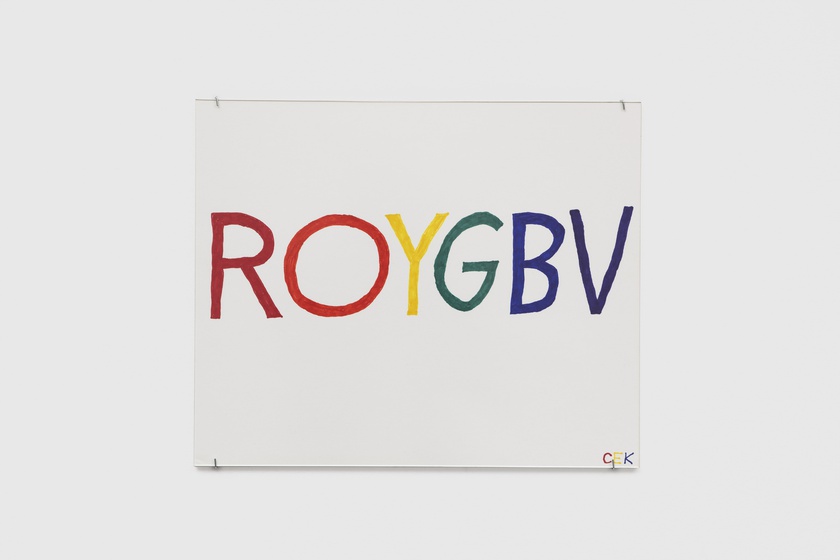 ROYGBV, 2025, Marker on paper, 14 × 17 in. (35.56 × 43.18 cm)