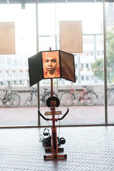 Installation view HERE AND NOW at Museum Ludwig: Transcorporealities