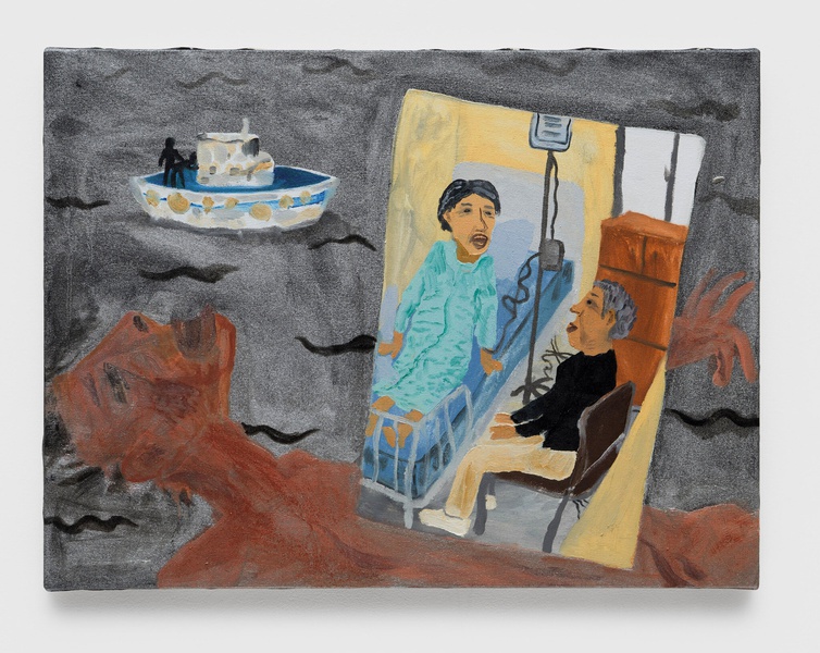 Married Couple’s Boat, 2025, Oil on canvas, 17.9 × 23.9 in. (45.47 × 60.71 cm)