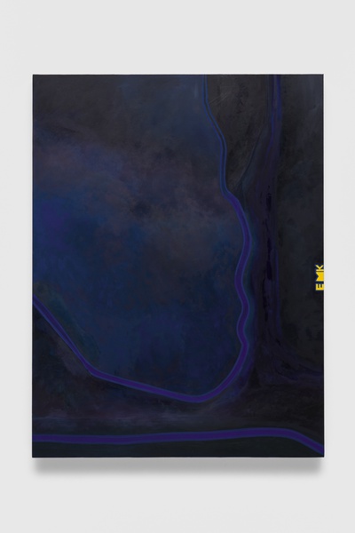 Untitled, 2024. Oil on canvas, 72.2 × 55.1 × 2 in. (183.39 × 139.95 × 5.08 cm)