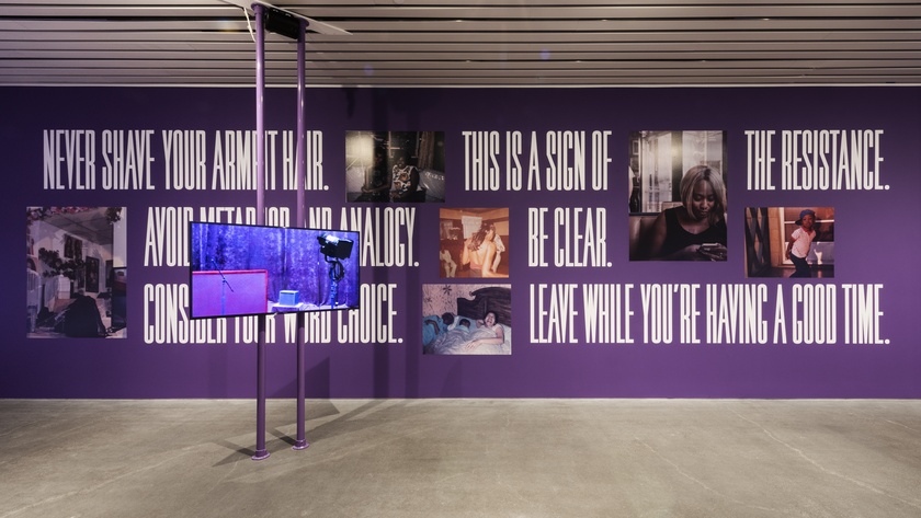 Installation view of An Evening with Queen White