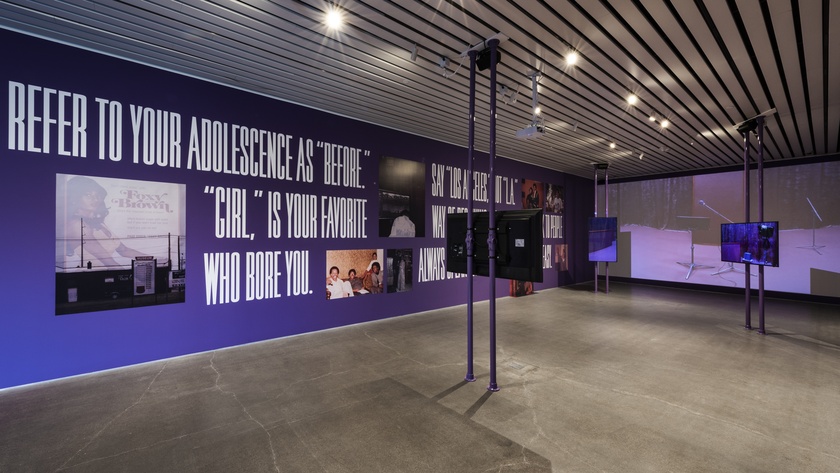 Installation view of An Evening with Queen White