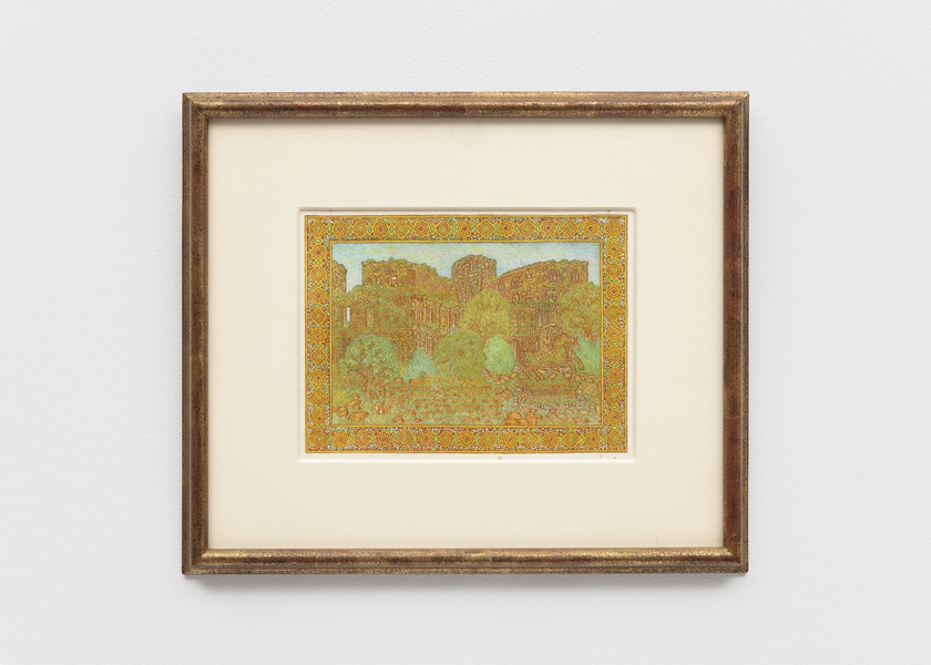 Philip Van Aver, Overgrown Ruins with Statue of a Mounted Horseman, 2007