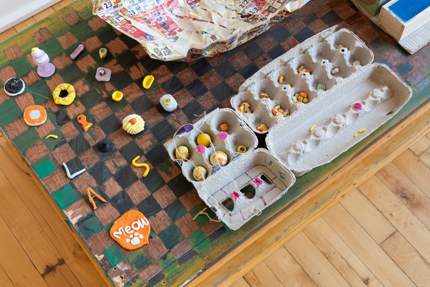 Installation view, PRAYER ROOM, HEALING STAtion, lumber room, Portland, July 10 - September 25, 2021.