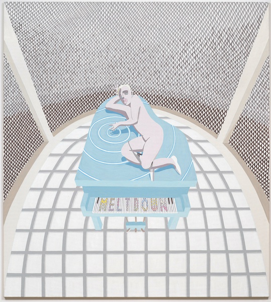 Bright room, 2021 Oil on canvas 78 ¾ × 70 ⅞ in. (200 × 180 cm)