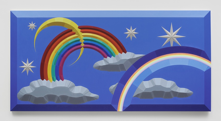 Stone Pigment Rainbow with Light Rainbow, 2019