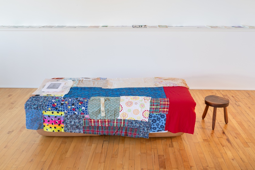 Installation view, PRAYER ROOM, HEALING STAtion, lumber room, Portland, July 10 - September 25, 2021.