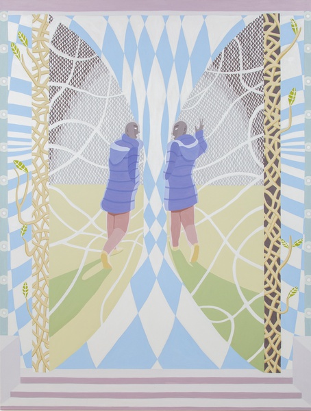 heavenʼs door, 2020 Oil on Canvas 98 ¾ × 74 ¾ in. (250 × 190 cm)