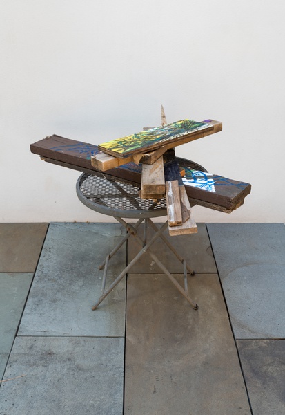 Installation view, PRAYER ROOM, HEALING STAtion, lumber room, Portland, July 10 - September 25, 2021.