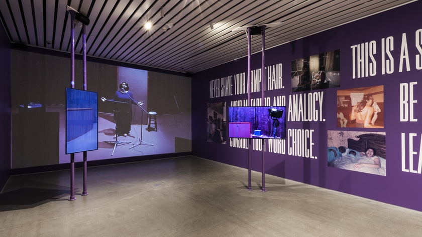 Installation view of An Evening with Queen White