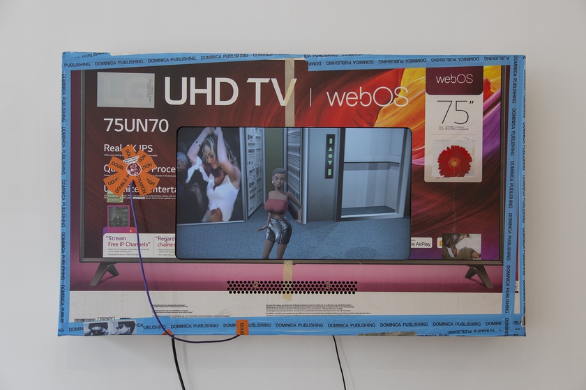 Soliloquy, 2021 Laser cut cardboard, digital video 